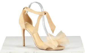alexandre birman Beige Clarita Bow 90 Sandals UK 5 EU 38 