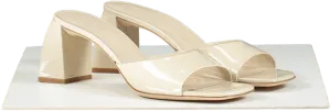 BY FAR Beige Romy Mule Sandals UK 7 EU 40 