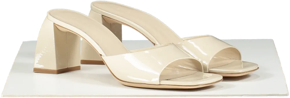 BY FAR Beige Romy Mule Sandals UK 7 EU 40 