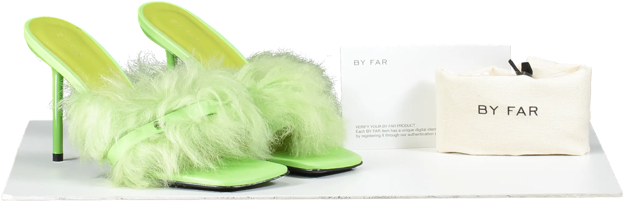 BY FAR Green Kenny Fresh Toscana Mule UK 5 EU 38 