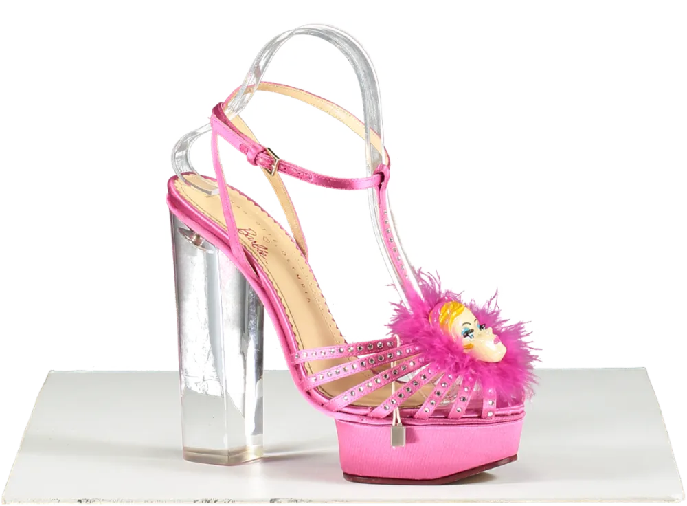 Charlotte Olympia Pink Barbie Girl Platform Heels UK 5 EU 38 