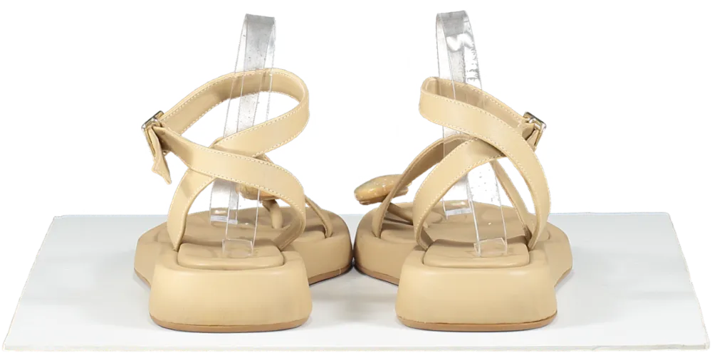 GIA BORGHINI Beige Gia Borghini X Rhw Rosie Slip On Sandals UK 6 EU 39 
