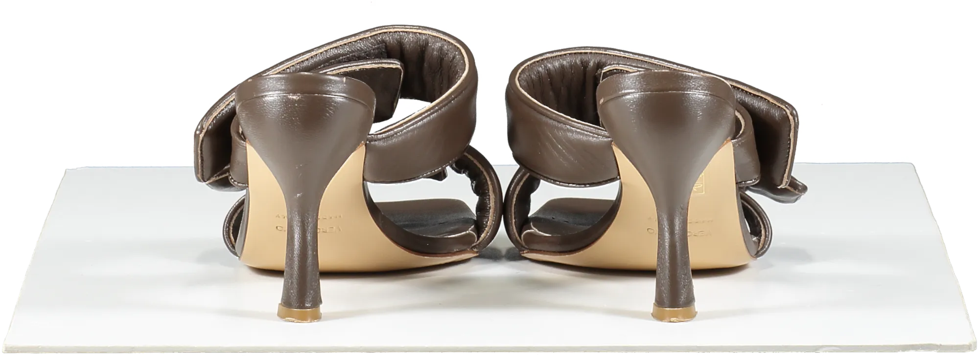 GIA BORGHINI X Pernille Teisbaek Perni 03 Leather Sandals In Brown UK 6 EU 39 