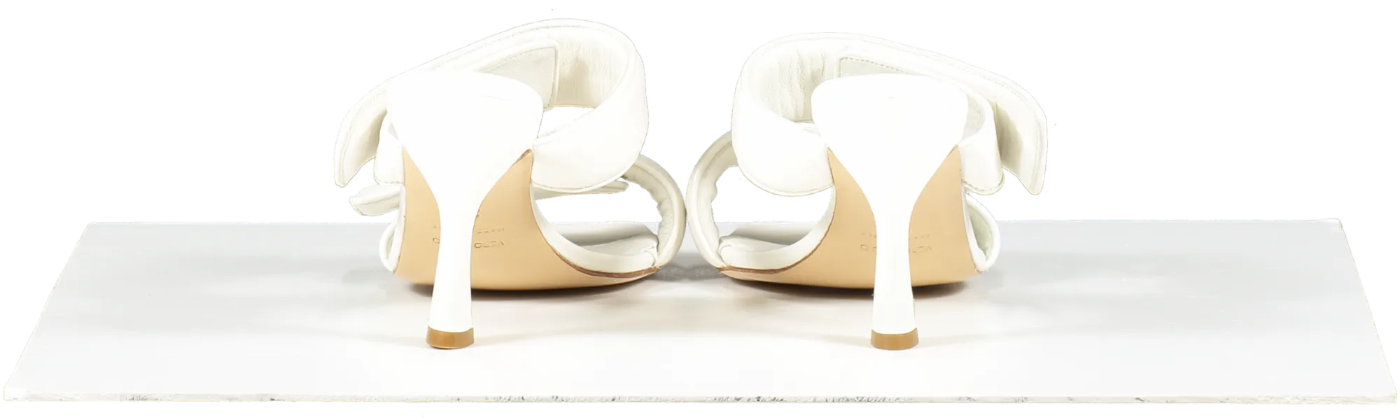 GIA BORGHINI X Pernille Teisbaek Perni 03 Leather Sandals In White UK 6 EU 39 