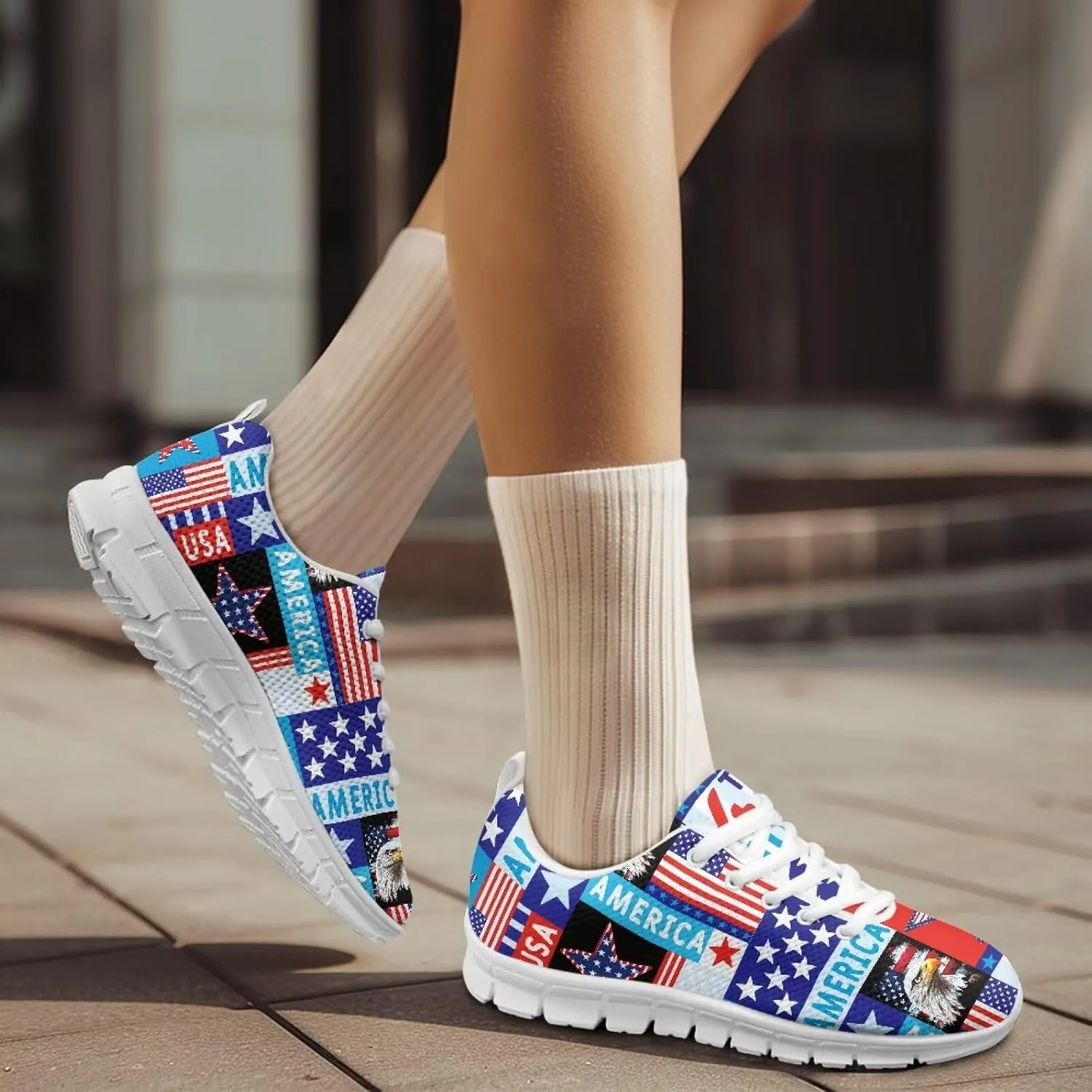 GIFTPUZZ Mens Lace Up Athletic Trainers Running Sneakers Wedge Breathable Gym Lightweight Sports Tennis Shoes