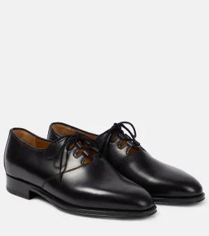 Grant The Row leather derby shoes, black