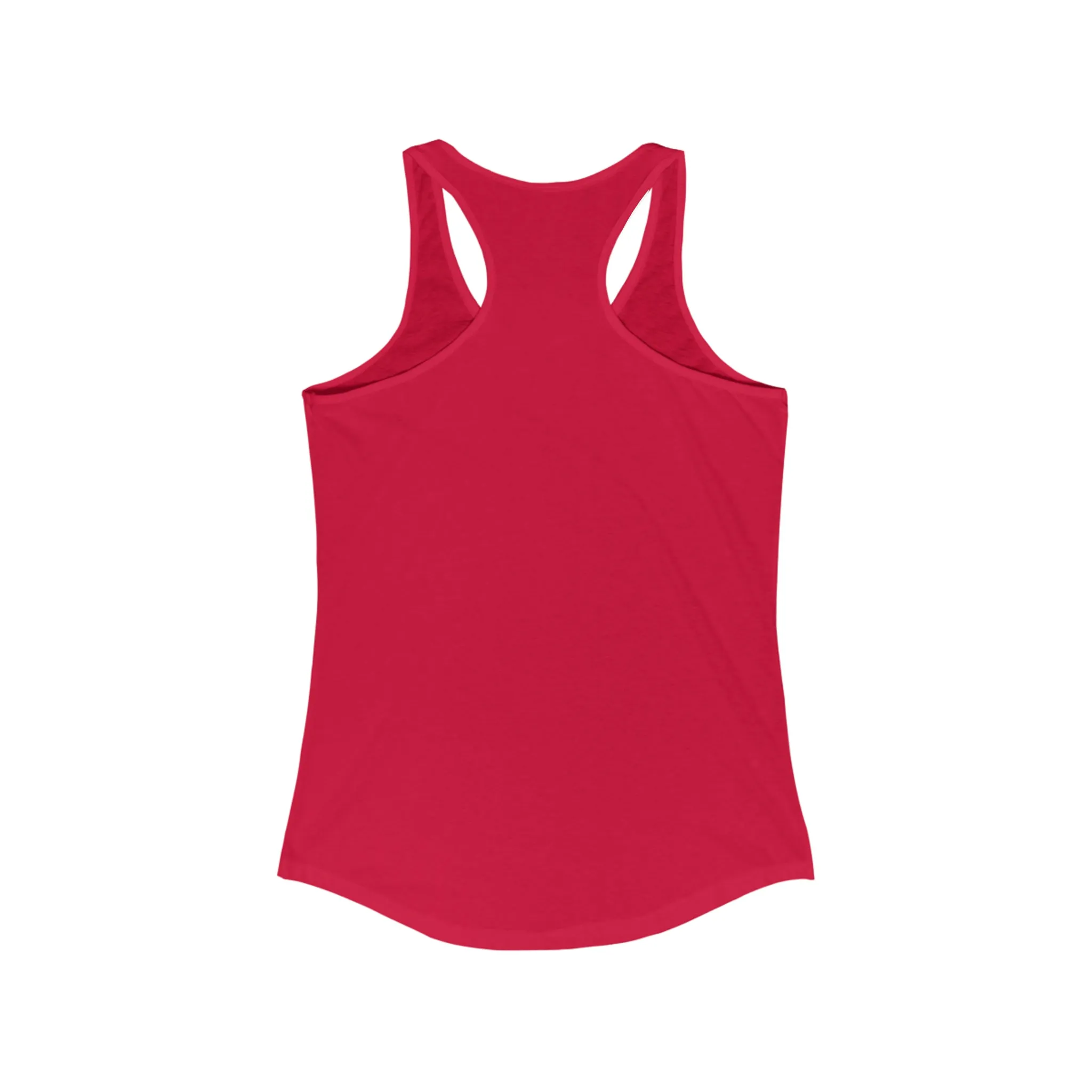 I'm A Barbell Girl  - Classic Logo Dark - Neck Liner - Plain Back - Ideal Racer Back Tank Top