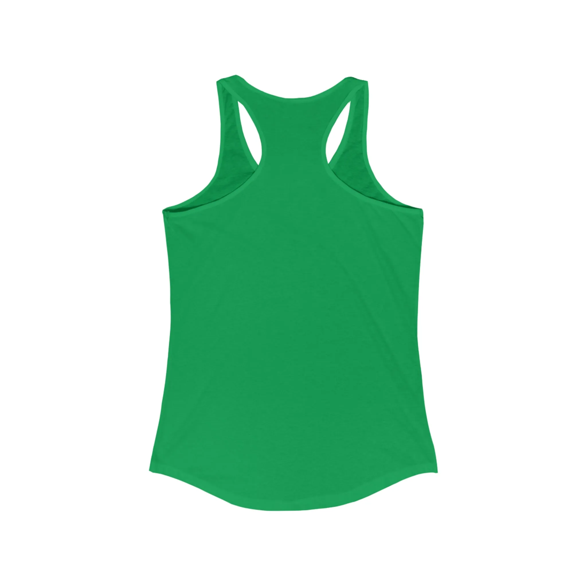 I'm A Barbell Girl  - Classic Logo Dark - Neck Liner - Plain Back - Ideal Racer Back Tank Top