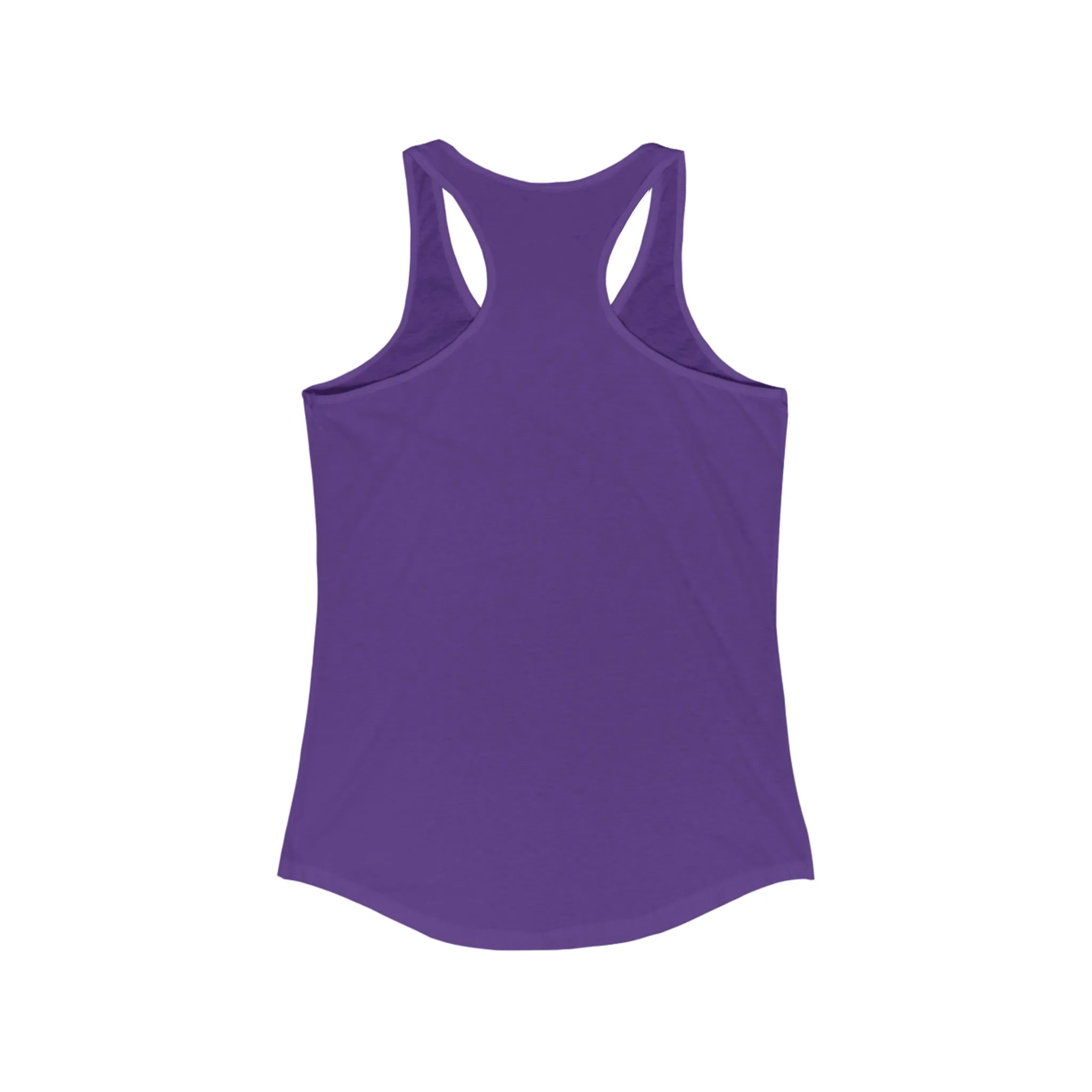 I'm A Barbell Girl  - Classic Logo Dark - Neck Liner - Plain Back - Ideal Racer Back Tank Top
