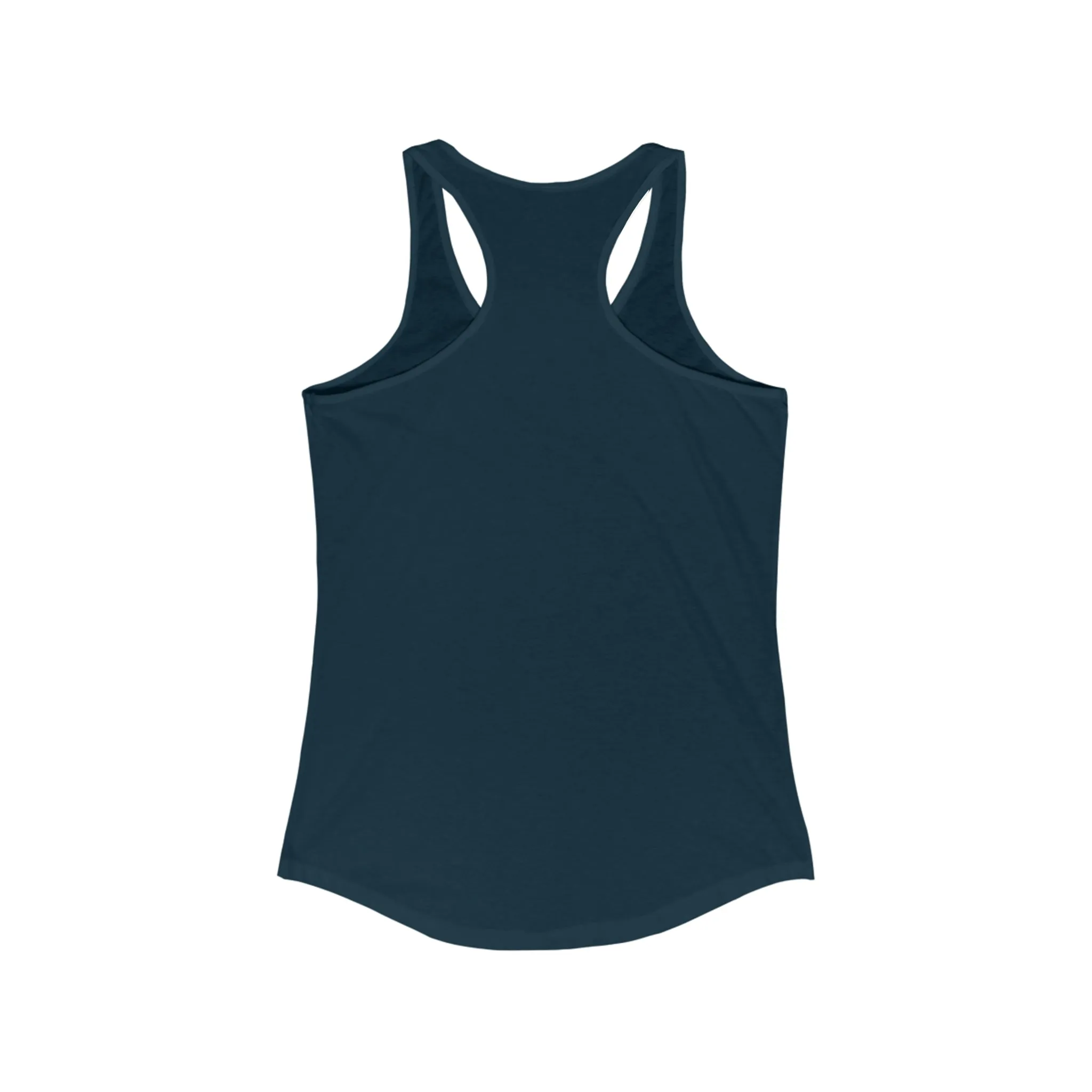 I'm A Barbell Girl  - Classic Logo Dark - Neck Liner - Plain Back - Ideal Racer Back Tank Top