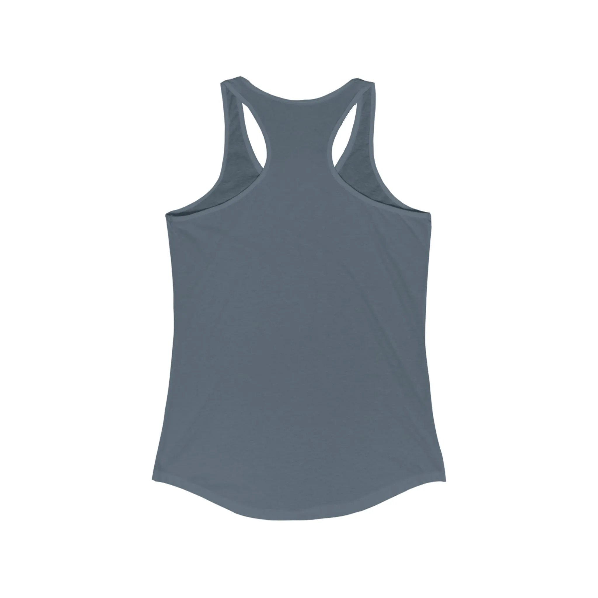I'm A Barbell Girl  - Classic Logo Dark - Neck Liner - Plain Back - Ideal Racer Back Tank Top