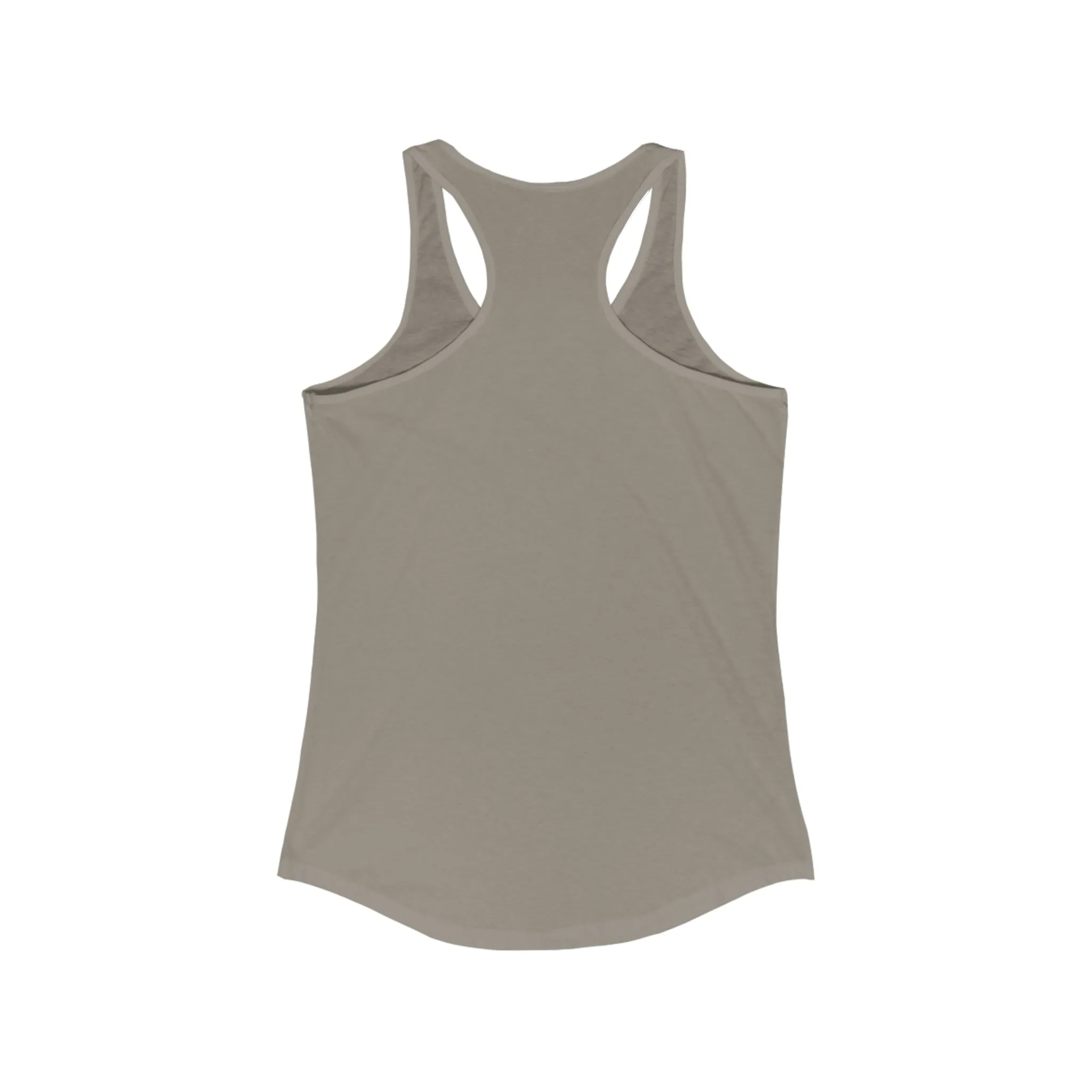 I'm A Barbell Girl  - Classic Logo Dark - Neck Liner - Plain Back - Ideal Racer Back Tank Top