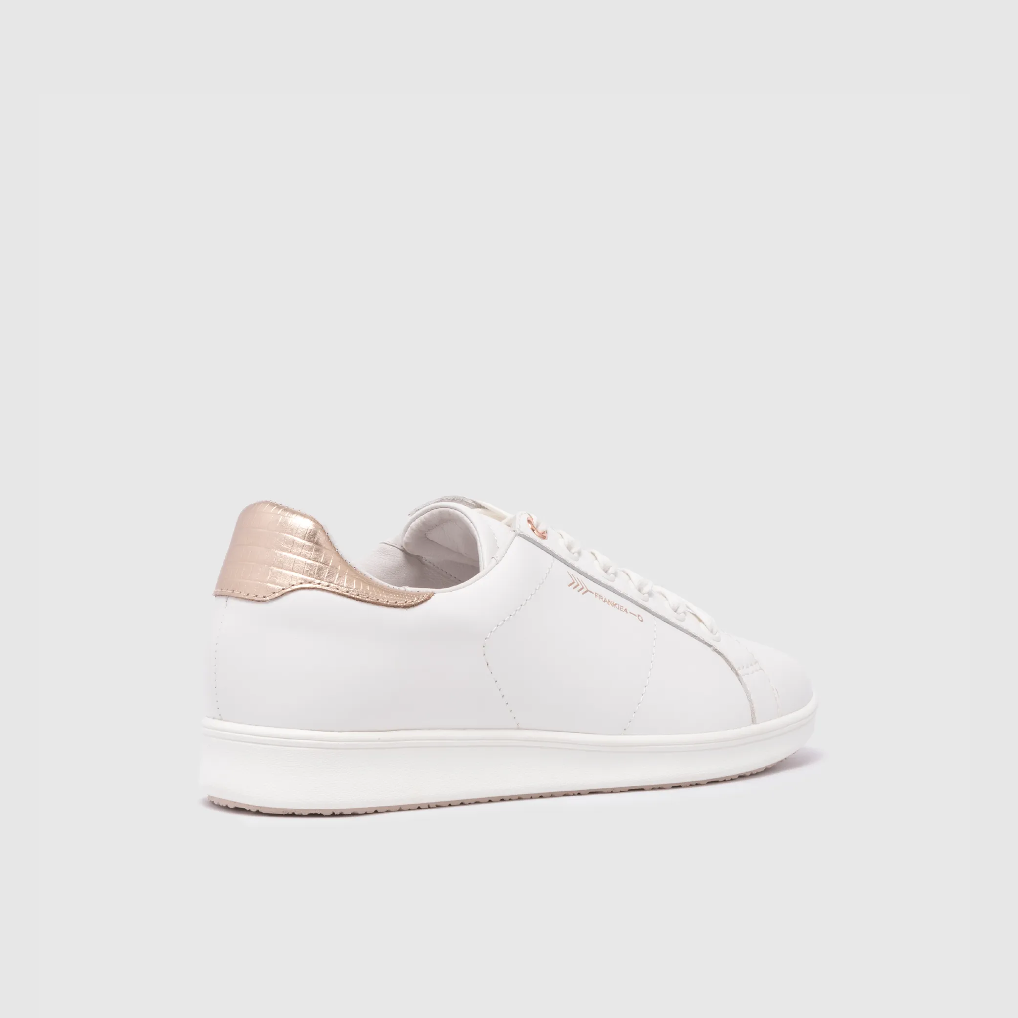 Jackie III White/Rose Gold Lizard