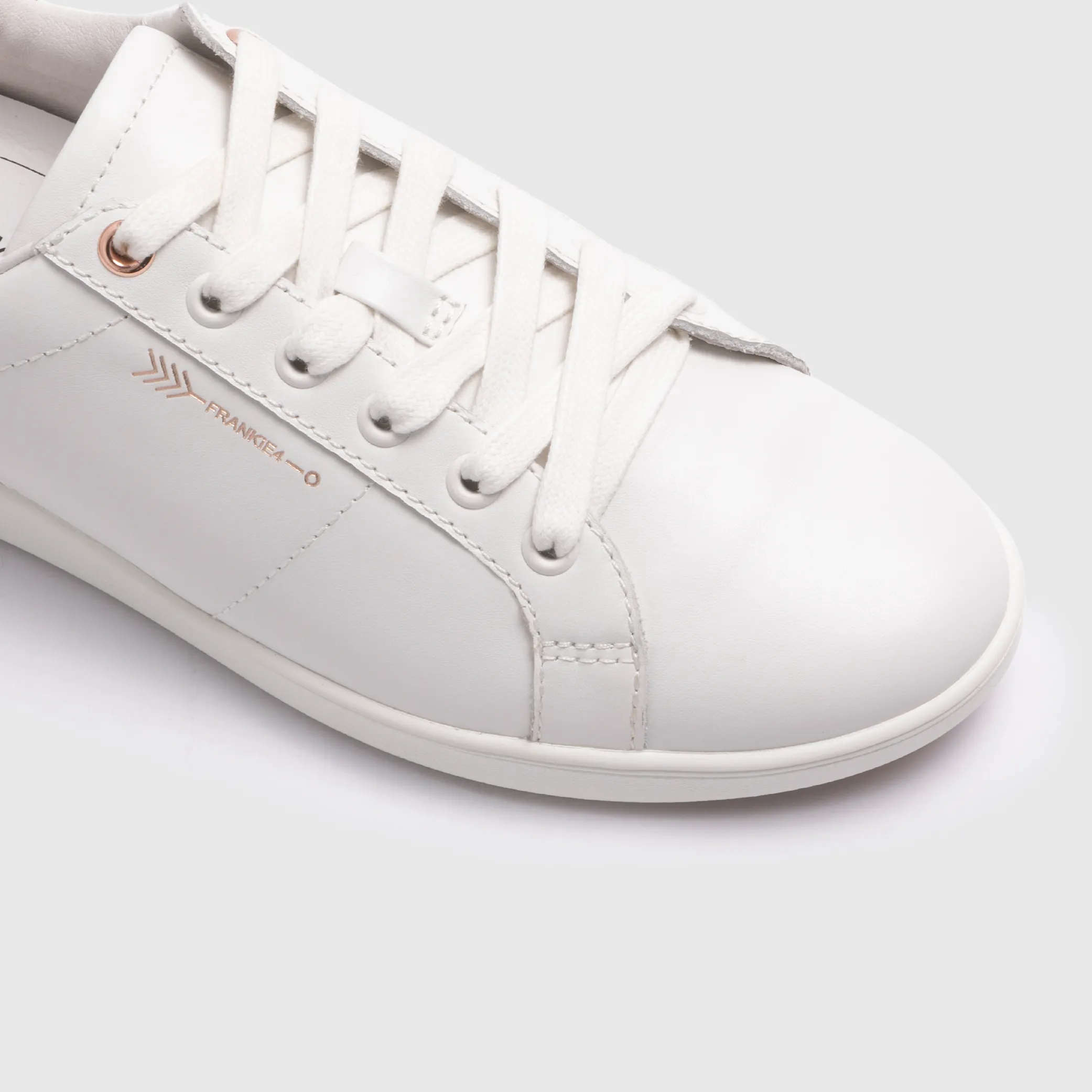 Jackie III White/Rose Gold Lizard