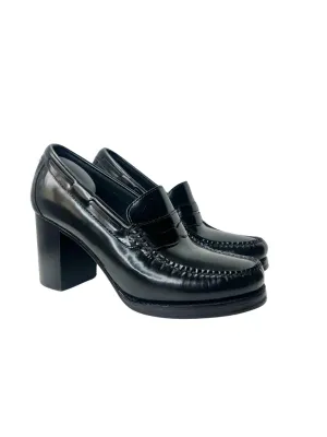 Re/Done   Weejuns Heeled Leather Loafers, Size 8.5
