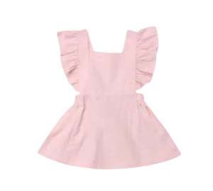Ruffles Cross Back Dress