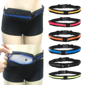 Unisex Sport Runner Zipper Fanny Pack Belly Waist Bag Fitness Running Belt Pouch